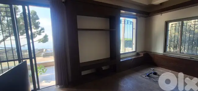 TV Built In - Solid Oak
