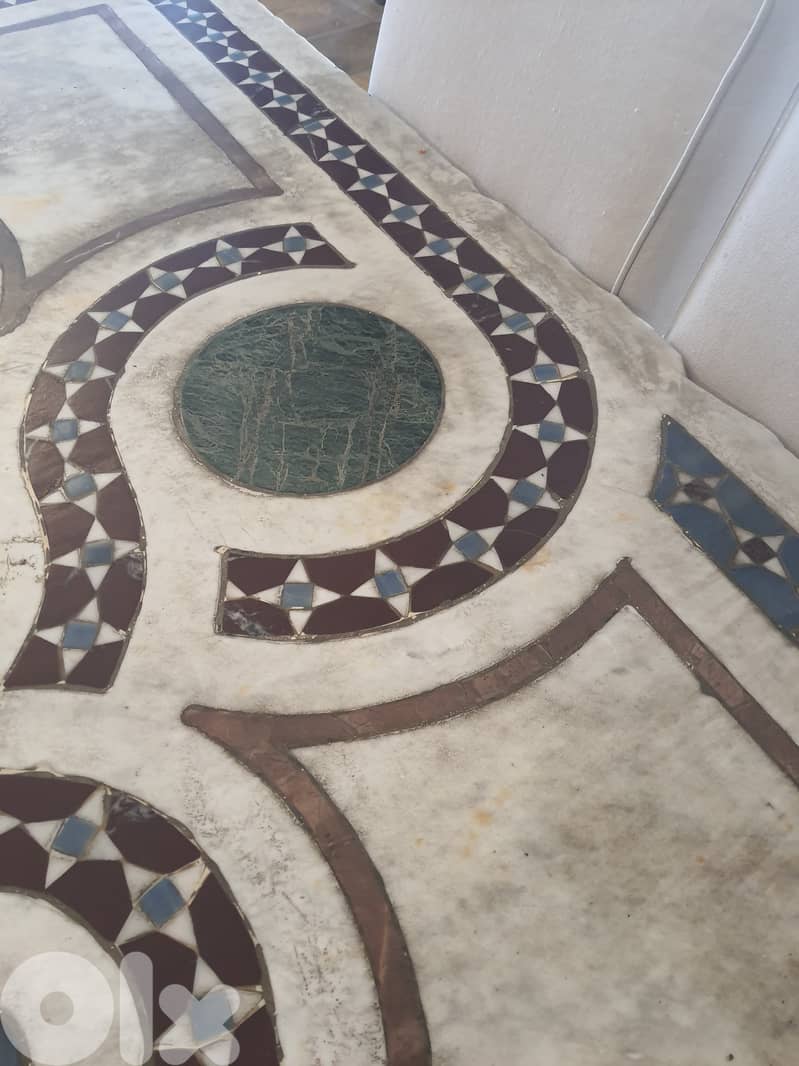 Solid Marble 150 year old Dining Room Table Top 0