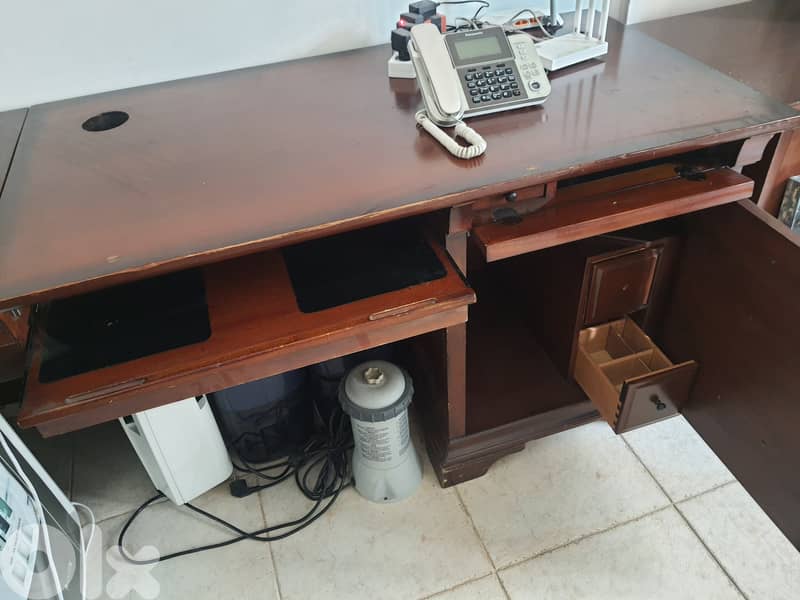 Solid Oak Office Desk 2