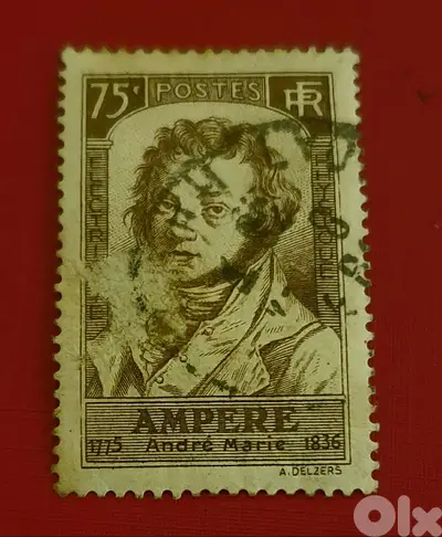 France 1936 André-Marie Ampère (1775-1836) rare stamp