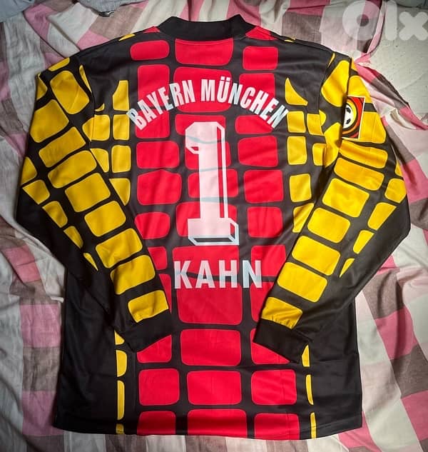 Bayern Munich oliver kahn goalkeeper long sleeve  adidas 1999 kit 0