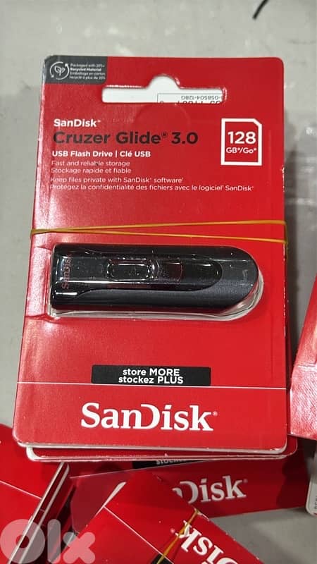 Sandisk Cruzer Glide 3.0 flash drive 128gb 0