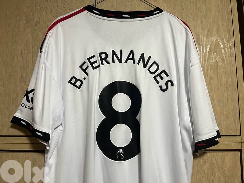 Manchester United Bruno fernandes 8 2022 away adidas kit 0