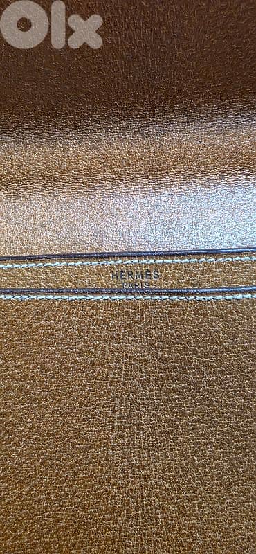 Hermès Sac A Dépêches 41 Cognac Leather Briefase 11