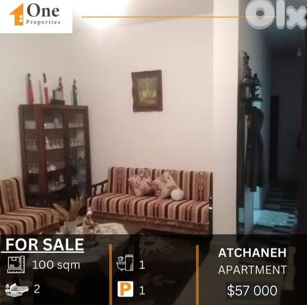 APARTMENT FOR SALE IN ATCHANEH / METN 0