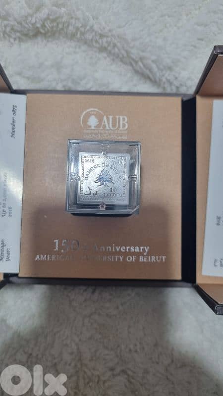 : Rare AUB 150th Anniversary Silver Prism . 999 Silver)Limited Edition 0