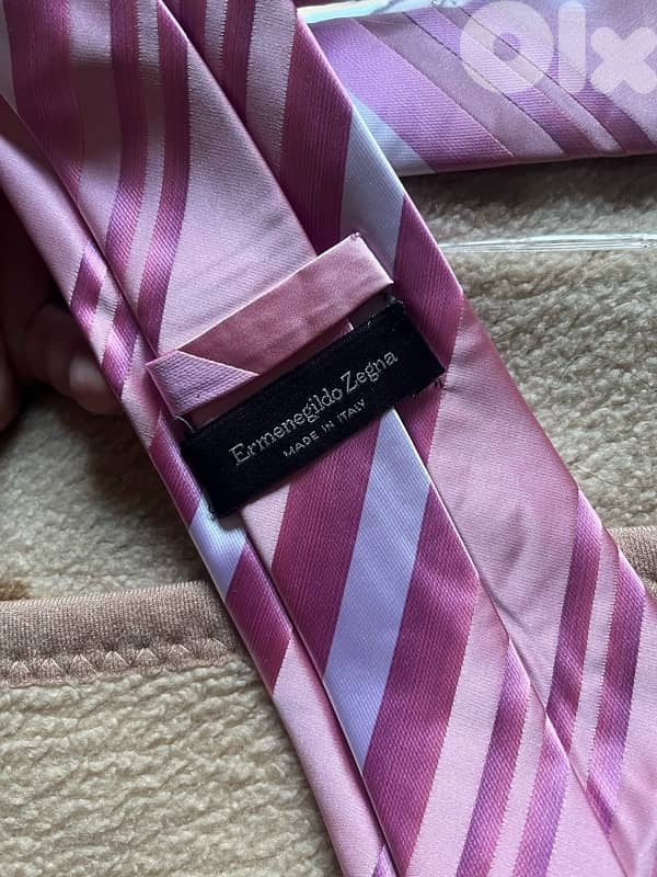 Ermenegildo zegna special pink tie cravate for 10 USD 0