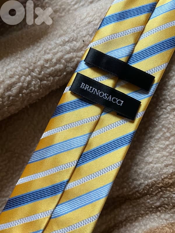 brunosacci yellow tie cravate for 10 USD 0