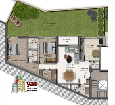 Baabdat/Mar Chaaya 180m2 | 105m2 Garden | Under Construction | TCH