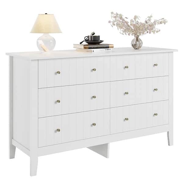 White Dresser, Modern Dresser for Bedroom 0
