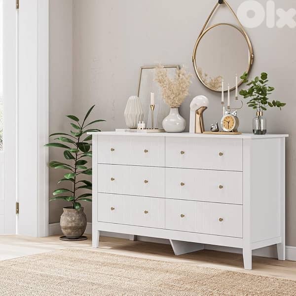 FOREHILL White Chest of Drawers 5