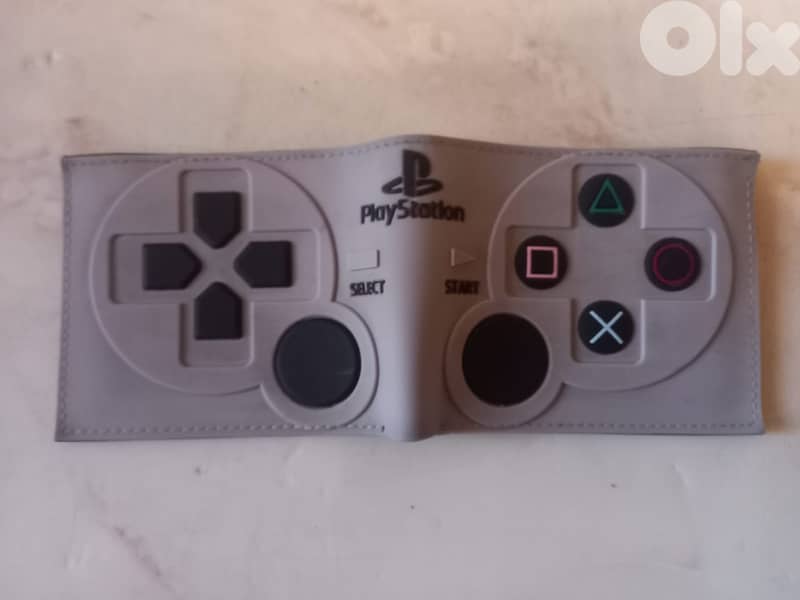 Playstation Gamepad  Style leather Wallet unused 0