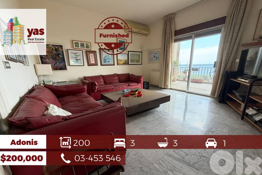 Adonis 200m2 | Fully Furnished | Mint Condition | Sea View | MCH | 0