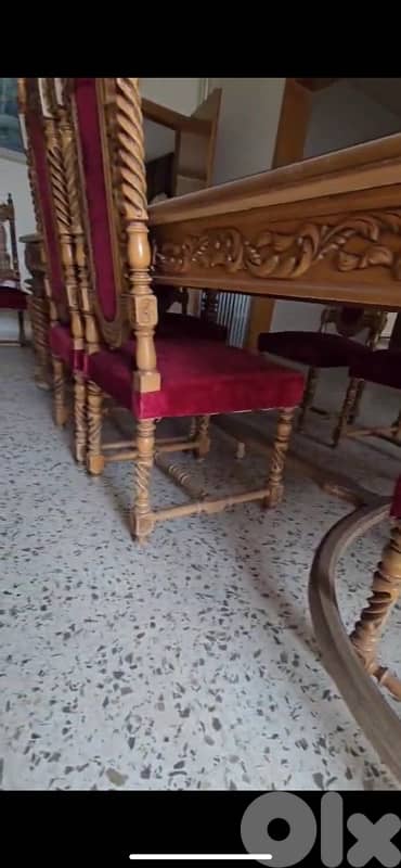 Full Antique Solid Wood Dining Room 4