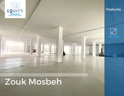 1080 SQM Warehouse For Rent In Zouk Mosbeh Prime Location #RK21925
