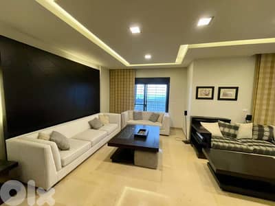 230 SQM Furnished Apartment in Sahel Alma with a Breathtaking Sea View
