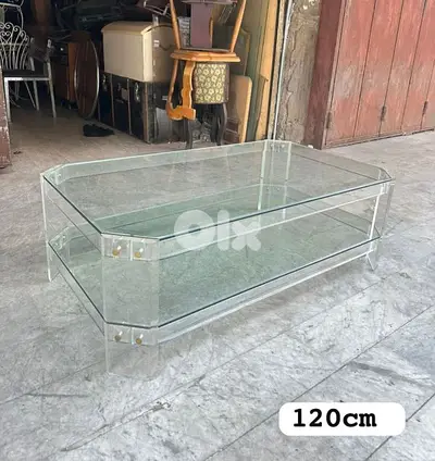 plexi glass coffe table 1970's 120cm italy original plexi glass coffe table 1970's 120cm italy original
