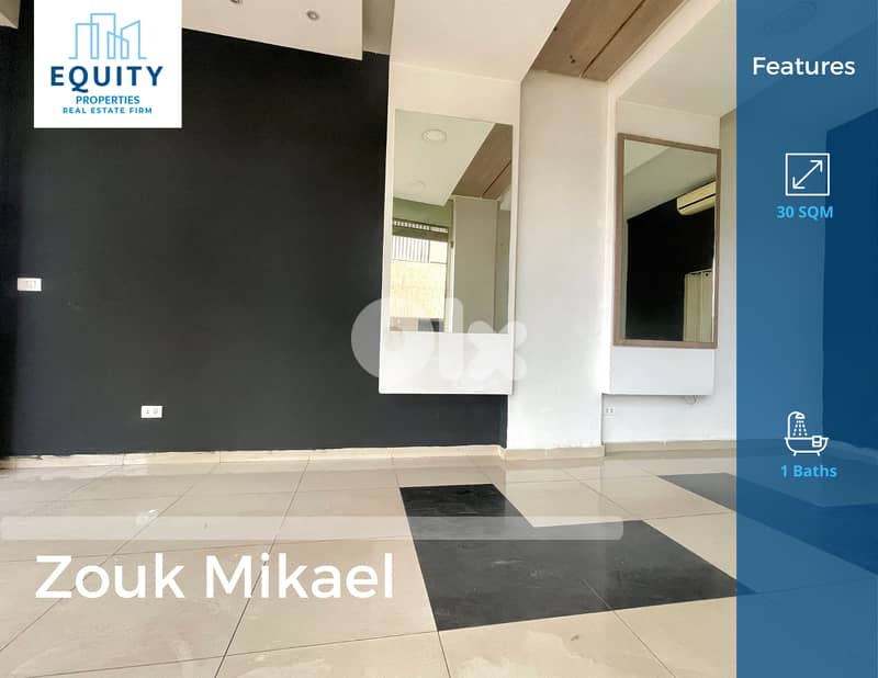 30 SQM Shop For Rent In Zouk Milkael Geat Location #RK22126 0