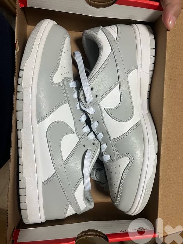 nike dunk low white gray shoes size 43 new 0