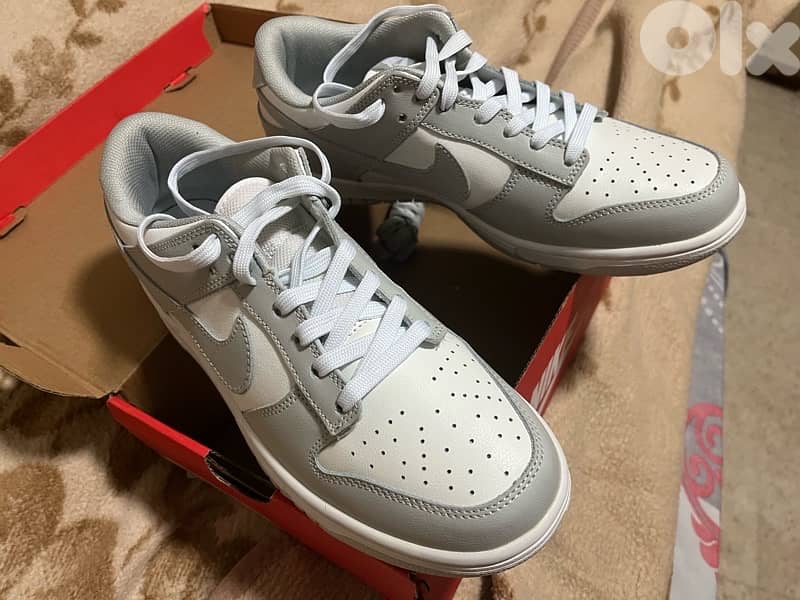 nike dunk low white gray shoes size 43 new 1
