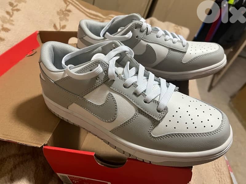 nike dunk low white gray shoes size 43 new 2