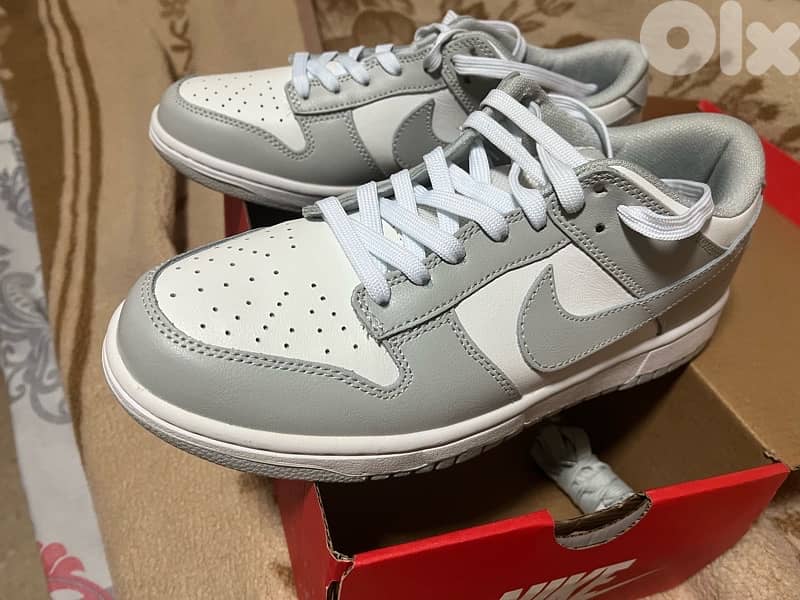 nike dunk low white gray shoes size 43 new 3