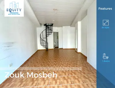 50 SQM Shop For Rent In Zouk Mosbeh Great Location #RK22525
