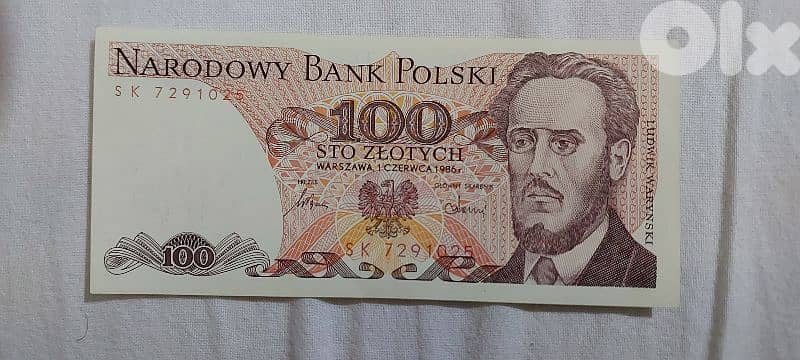 Poland Uncirculated Memorial Banknote year 1982 0