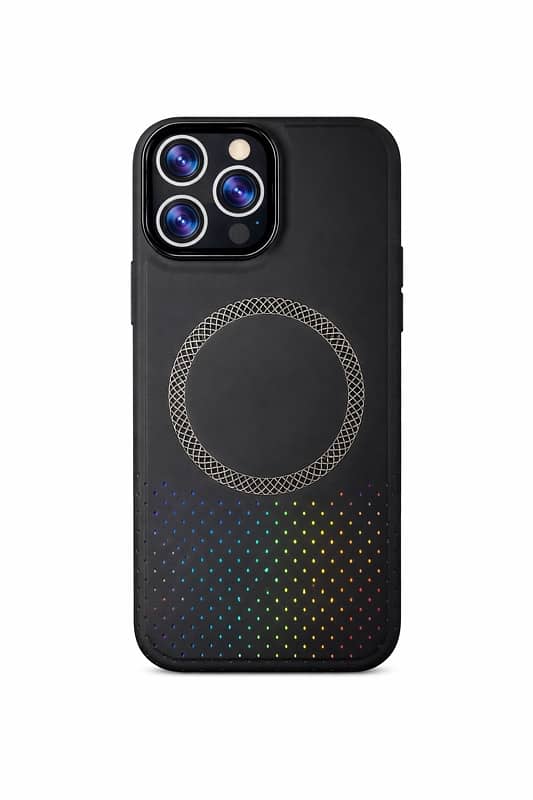 black case with rainbow colors Minimal look. Maximum vibes. 3