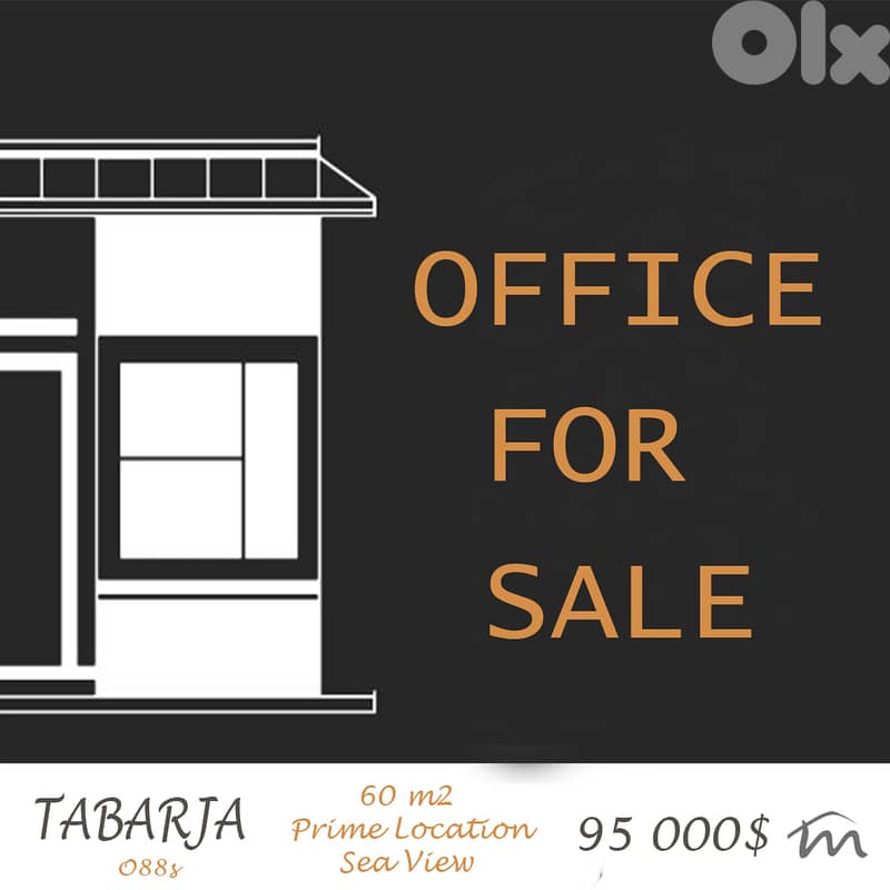Tabarja | 60m² Office | 30% DOWNPAYMENT , 18 MONTHS PAYMENT FACILITIES 0