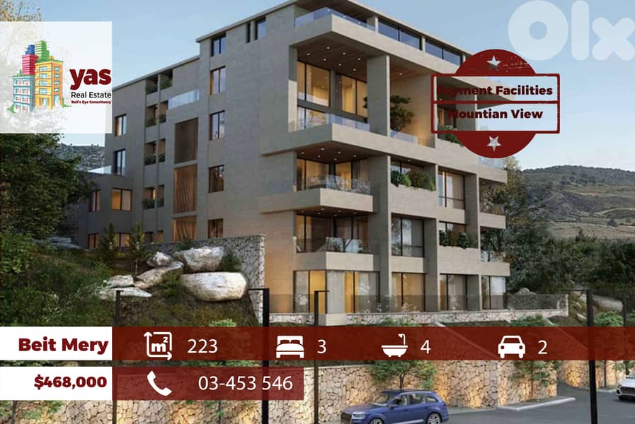 Beit Mery 223m2 | Mountain View | Under Construction | Installment|TCH 0