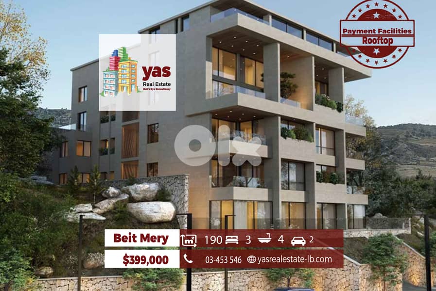 Beit Mery 190m2 | Under Construction | Mountain View | TCH 0