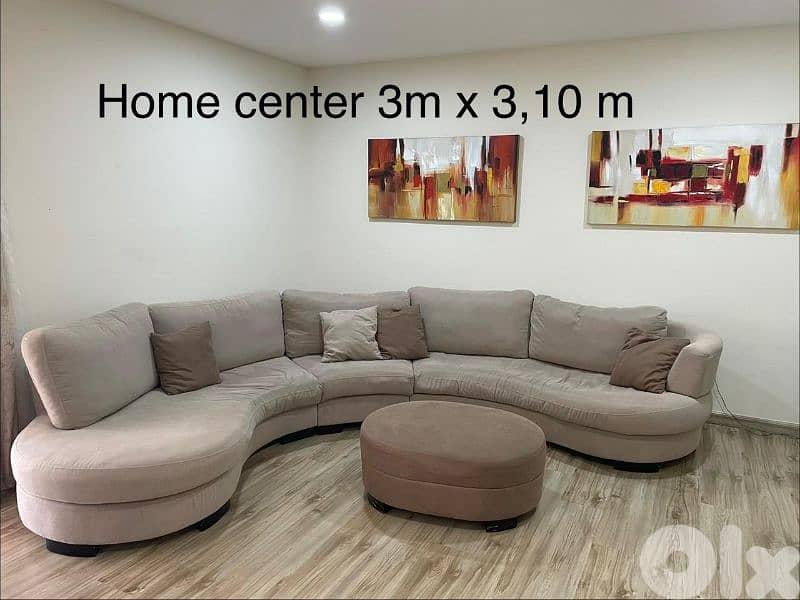 C Shape sectional sofa 0