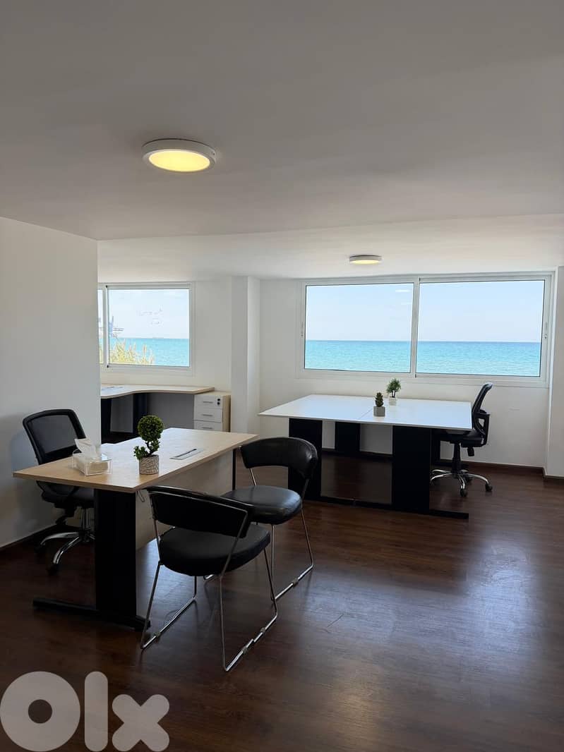 Fully Furnished Office for Rent in Jal El Dib Seaside 70sqm 0