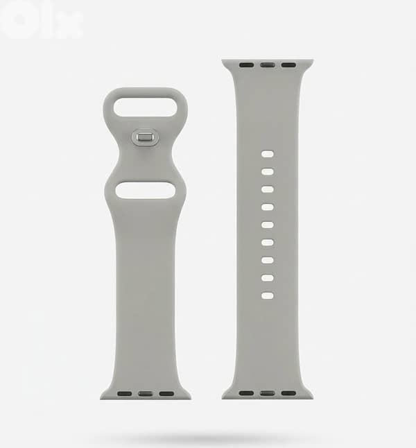 Light Grey Silicone Sport Band 0
