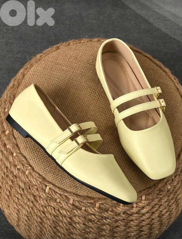 New Woman Fashion Square Toe Ballerina Flats 1