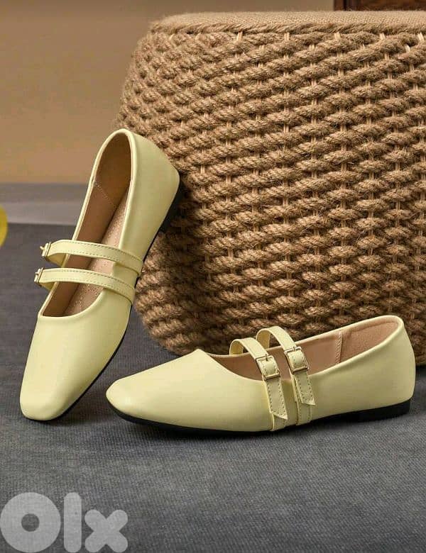 New Woman Fashion Square Toe Ballerina Flats 2