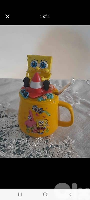 Spongebob 3d lid mug 0