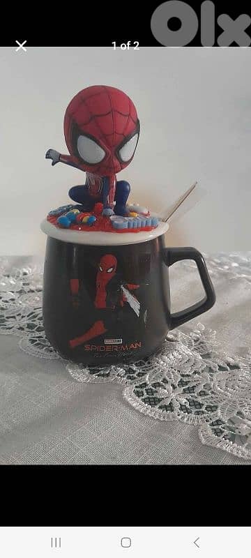 Spiderman 3d lid mug 0