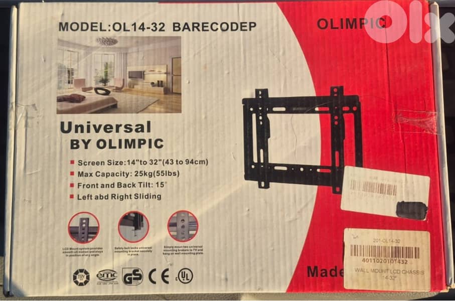 Olimpic Universal TV Wall Mount (Model: OL14-32) 0