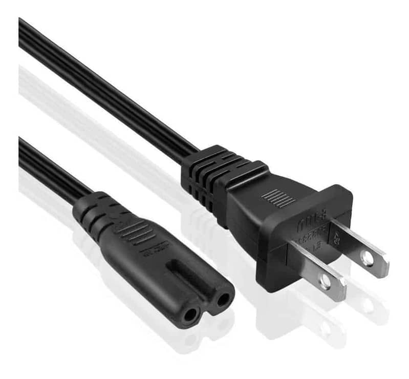 Standard 2-Slot "Figure-8" AC Power Cord (Technically known as an IEC 1