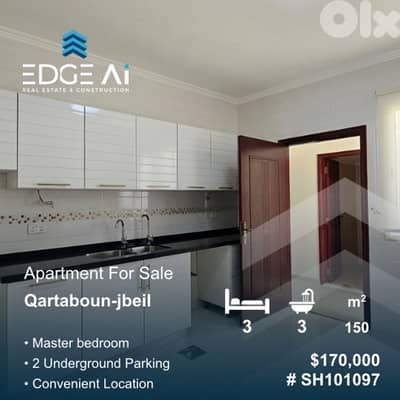 3-Bedroom Apartment for Sale | Qartaboun – Jbeil #SH101097 3-Bedroom Apartment for Sale | Qartaboun – Jbeil #SH101097