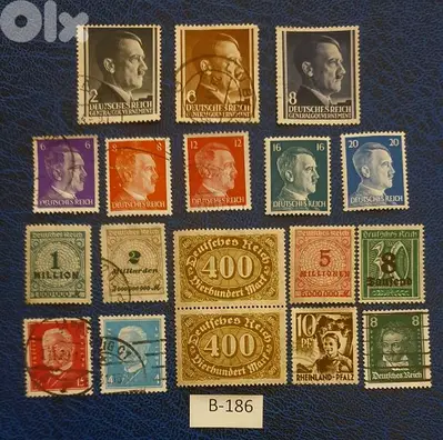 Germany Reich Nazi 18 stamps Lot # B-186