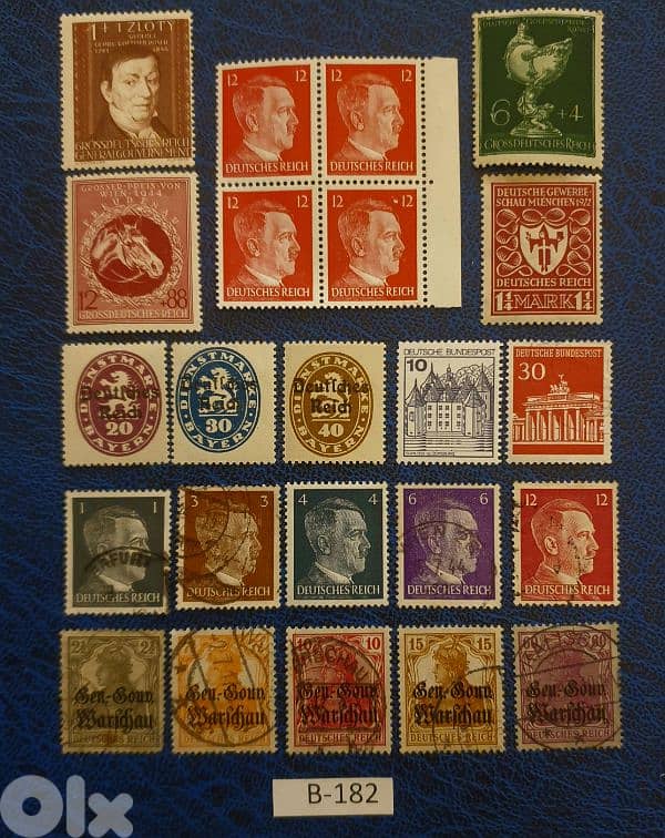 Germany Reich Nazi 23 stamps Lot # B-182 0
