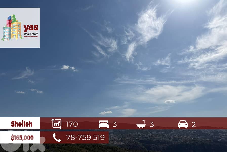 Sheileh 170m2 | Excellent Condition | Mountain View |Prime Area |EL/DA 0