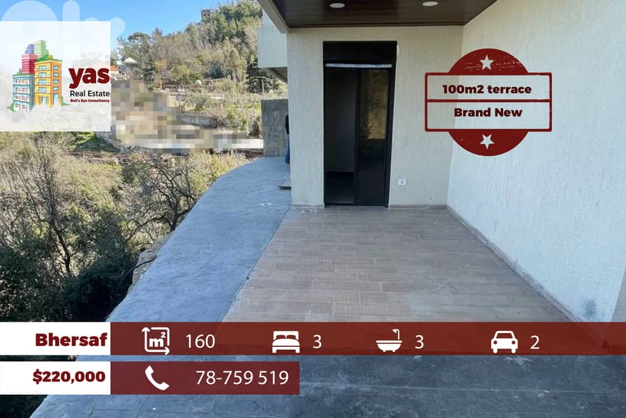 Bhersaf 160m2 | 100m2 Terrace | Mountain View | Brand New | TCH 0