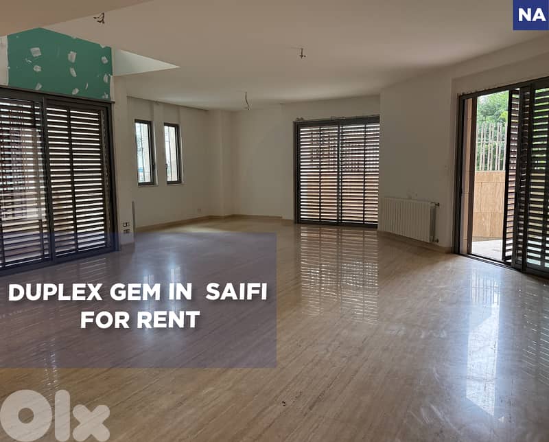 Duplex Gem  For Rent , Saifi /صيفي REF#NA133884 0