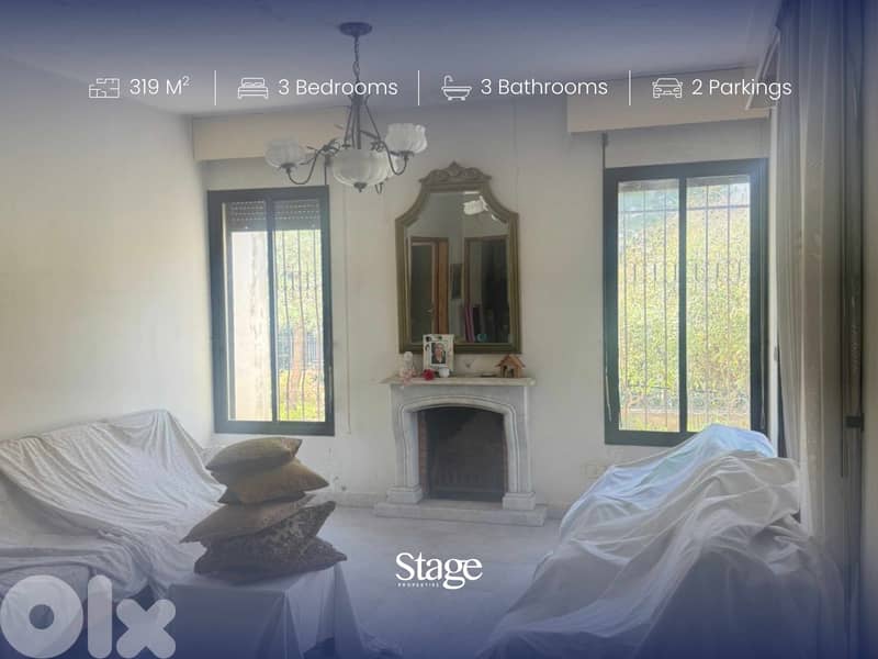 Spacious 319 sqm Apartment with Huge Terrace for Sale in Beit El Chaar 0