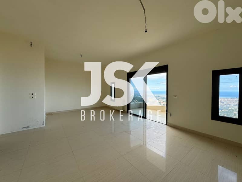 L20671 - New Apartment With Panoramic Sea View For Sale in Ain Saadeh 0