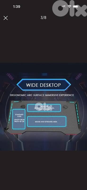 120cm gaming desk 2